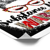 Autism Awareness Substance Abuse Warrior Poster ポスター (角)