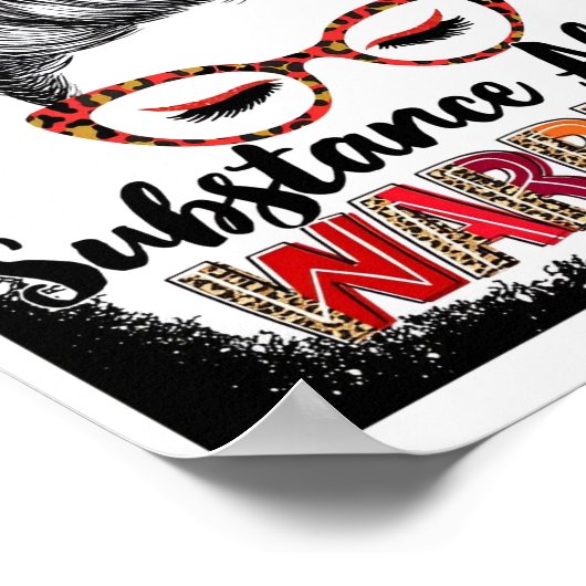 Autism Awareness Substance Abuse Warrior Poster ポスター (角)