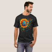 Autism Awareness Sunflower Autism Tシャツ (正面フル)