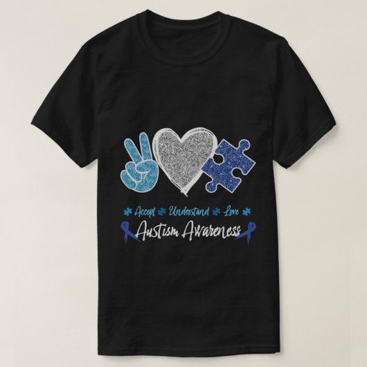 Autism Awareness T-Shirt Tシャツ (デザイン正面)