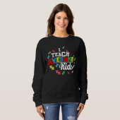 Autism Awareness Tees  I Teach Awesome Kids スウェットシャツ (正面フル)