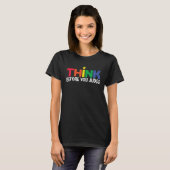 Autism Awareness Think Before You Judge Support Au Tシャツ (正面フル)