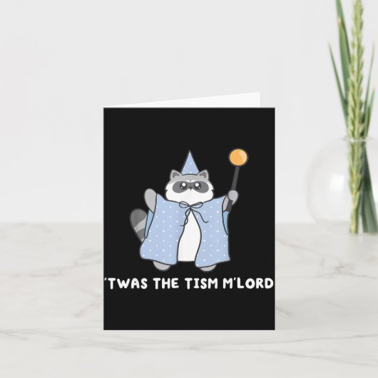 Autism Awareness Twas The Tism M Lord Funny Meme R カード (正面)