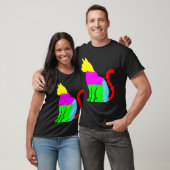 Autism Awareness With Artistic Cat Silhouette Or C Tシャツ (ユニセックス)