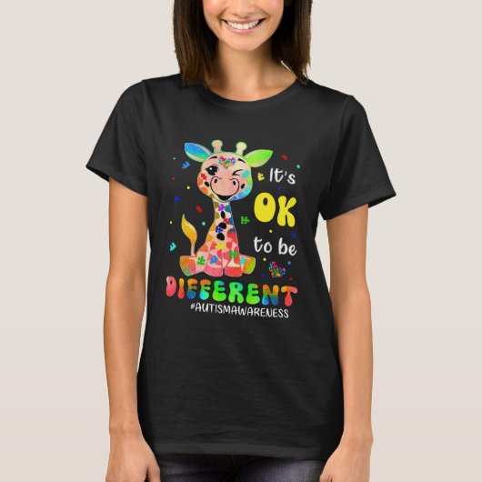 Autism Awareness Women Kid Its Ok To Be Different Tシャツ (正面)