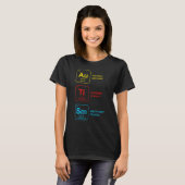 Autism Awareness Women Men Kids Elements Periodic Tシャツ (正面フル)