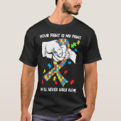 Autism Awareness You Will Never Walk Alone Support Tシャツ (正面)
