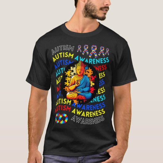 Autism Awareness Zen Decor For Teacher Autism Budd Tシャツ (正面)