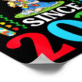 Autism Awesome Ausome Since 2019 Awareness 7th Bir ポスター (角)