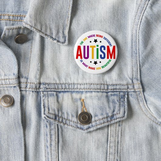 Autism: Being Different Makes You Beautiful Pin  缶バッジ (インサイチュ)