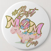 Autism Best Mom Ever Pin Button  缶バッジ (正面)
