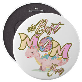 Autism Best Mom Ever Pin Button  缶バッジ