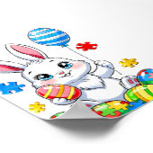 Autism Bunny Eggs Autism Awareness Easter Da ポスター (角)