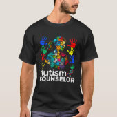 Autism Counselor Navigating Autism Autism Counseli Tシャツ (正面)