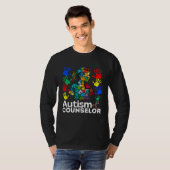 Autism Counselor Navigating Autism Autism Counseli Tシャツ (正面フル)