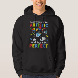 Autism Dabbing Society Say I m Autistic God Says I パーカ