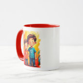 Autism Dad  マグカップ (正面左)