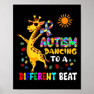 Autism Dancing Fun Different Beat Autism Awareness ポスター
