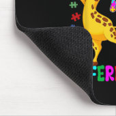 Autism Dancing Fun Different Beat Autism Awareness マウスパッド (コーナー)