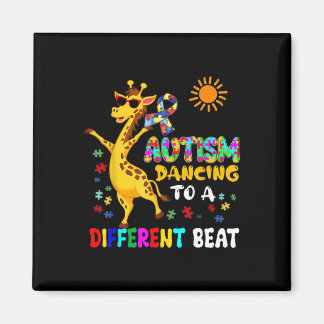 Autism Dancing Fun Different Beat Autism Awareness マグネット