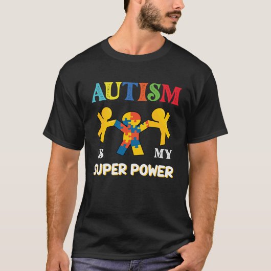 autism day awareness autistic love puzzle kids pro tシャツ (正面)