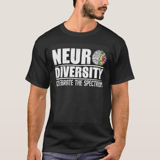 Autism diversity neurodiversity autistics Awarenes Tシャツ (正面)