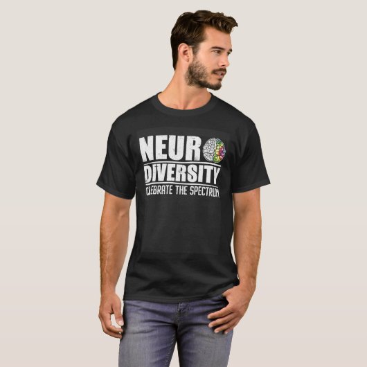 Autism diversity neurodiversity autistics Awarenes Tシャツ (正面フル)