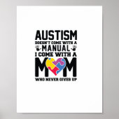 Autism Doesn't Come With A Manual ポスター (正面)