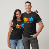 Autism Elements Periodic Table Awareness ASD Men W Tシャツ (ユニセックス)