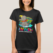 Autism Elephant Dumbo Walking A Different Path Aut Tシャツ (正面)
