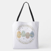Autism Fingerprint/Quote Tote Bag トートバッグ (裏面)