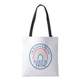 Autism Friendly Reusable Grocery Shopping tote bag トートバッグ