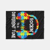 Autism Game - Rocking To A Different Tune For Game フリースブランケット (正面(横))