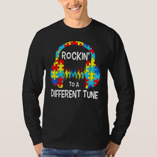 Autism Game  Rocking To A Different Tune For Gamer Tシャツ (正面)