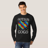 Autism Gogo Matching Family Heart Autism Awareness Tシャツ (正面フル)