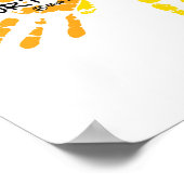 Autism Handprint ポスター (角)