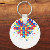 autism hear キーホルダー (正面)