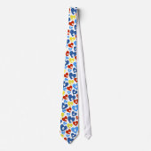 Autism Heart Neck Tie ネクタイ (正面)