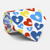 Autism Heart Neck Tie ネクタイ (ロール)