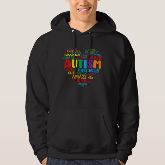 Autism Heart Proud Autism Awareness Support Month パーカ (正面)
