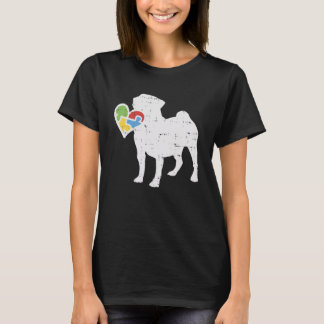 Autism Heart Pug Shirt Awareness Dog Lover Autisti Tシャツ