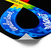 Autism infinity ribbon design a neurodiversity ポスター (角)