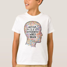 Autism Is a Differently Wired Brain Line Art Quote