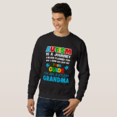 Autism is a journey I never planned Autism grandma スウェットシャツ (正面フル)