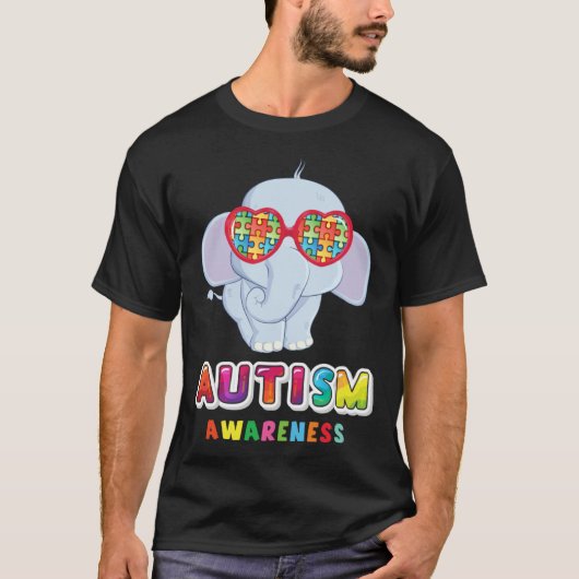 Autism is my Incredible talent Baby Elephant Autis Tシャツ (正面)