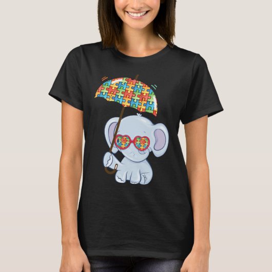 Autism is my Incredible talent Baby Elephant Autis Tシャツ (正面)