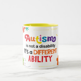 Autism Is Not A Disability ツートーンマグカップ