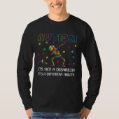 Autism it s a different ability  Dabbing skeleton  Tシャツ (正面)