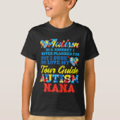 Autism Journey Never Planned Tour Guide Nana Grand Tシャツ (正面)