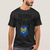 Autism King   Kids Autism Awareness Tシャツ (正面)